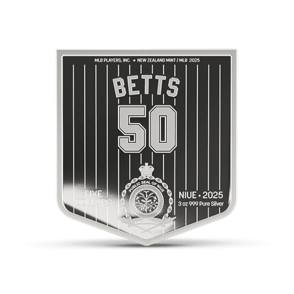 MLB Players® Mookie Betts Silver Collectible obverse Agoro