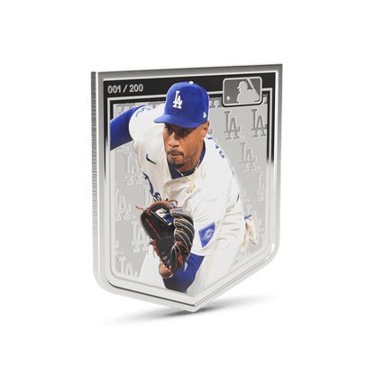 MLB Players® Mookie Betts Silver Collectible reverse Agoro