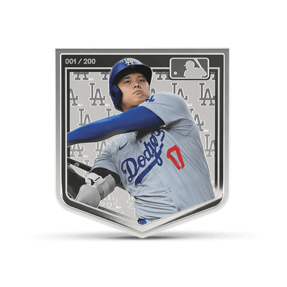 MLB Players® Shohei Ohtani Silver Collectible reverse1 Agoro