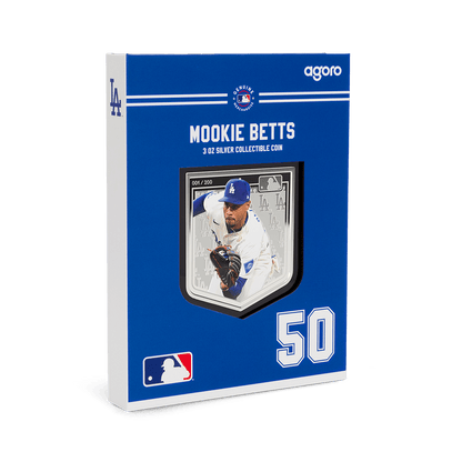 MLB Players® Mookie Betts Silver Collectible packaging Agoro