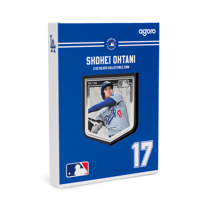 MLB Players® Shohei Ohtani Silver Collectible packaging Agoro