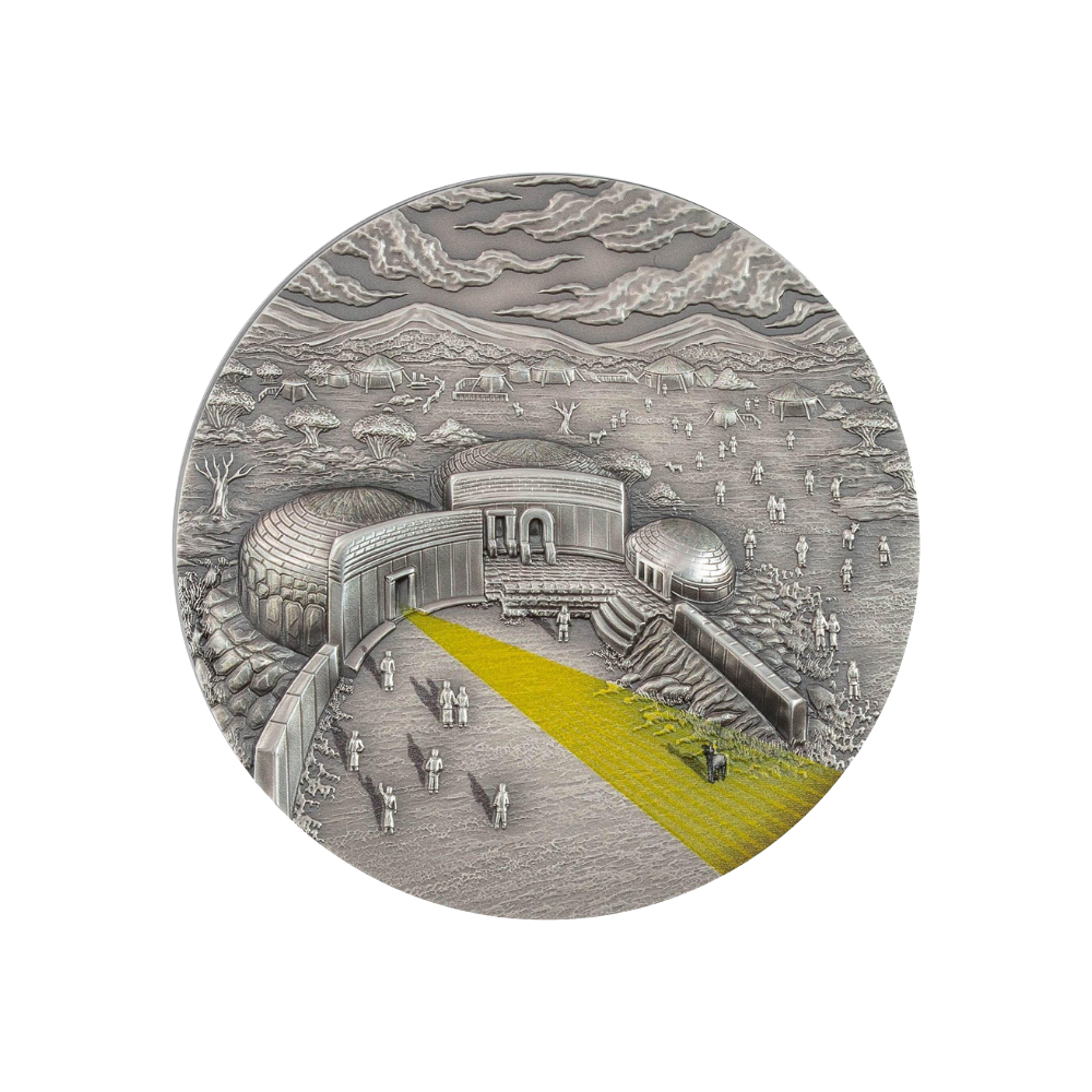 MNAJDRA TEMPLE Equinox and Solstice 2 Oz Silver Coin $10 Palau 2022
