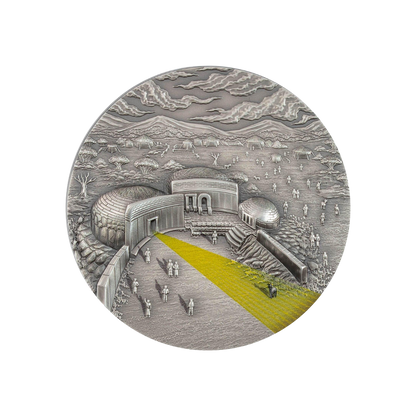 MNAJDRA TEMPLE Equinox and Solstice 2 Oz Silver Coin $10 Palau 2022