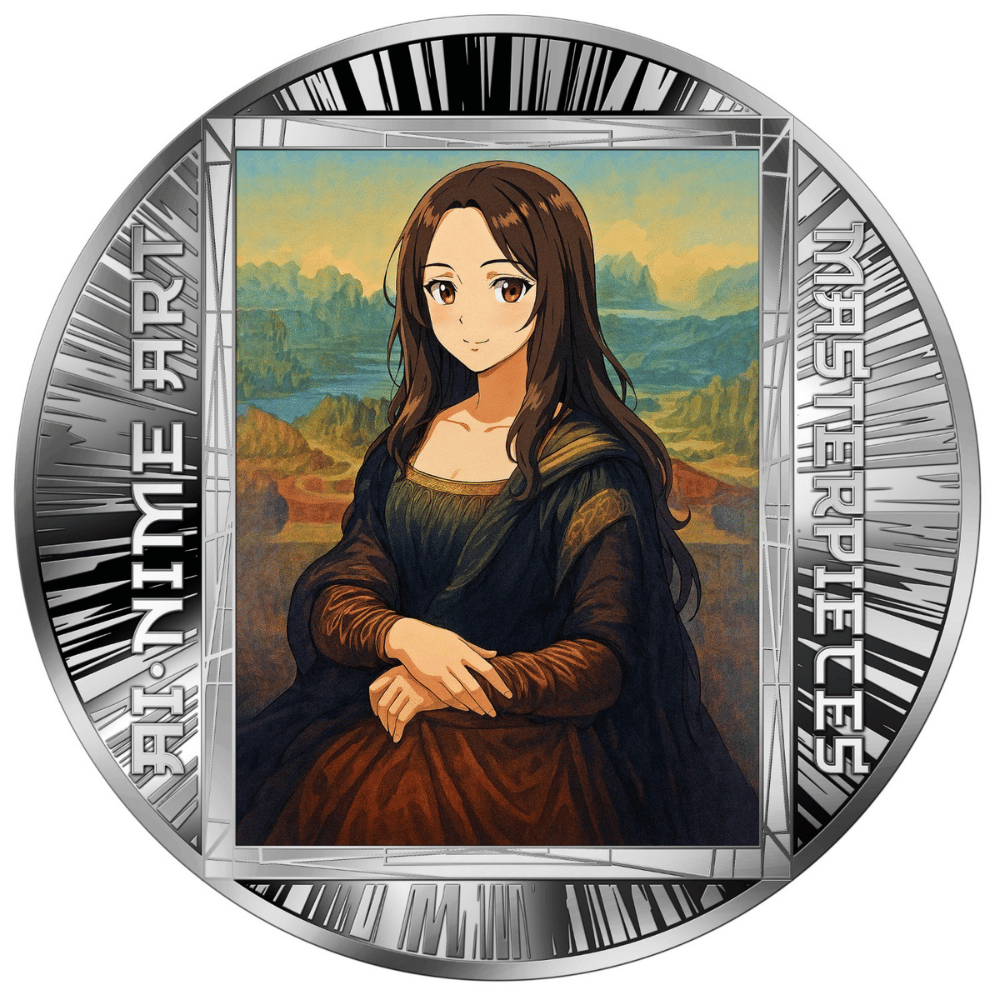 Mona Lisa AI-nime Art Masterpieces Silver Coin 2025 reverse popcoins parthava coin