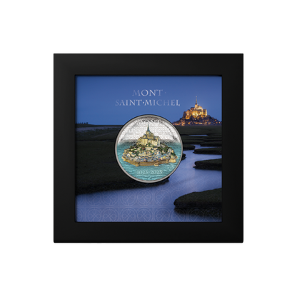 MONT SAINT MICHEL 2 Oz Silver Coin $10 Cook Islands 2023