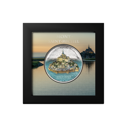 MONT SAINT MICHEL 5 Oz Silver Coin $25 Cook Islands 2023
