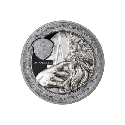 MOSES Eternal Sculptures II 3 Oz Silver Coin 20$ Palau 2022