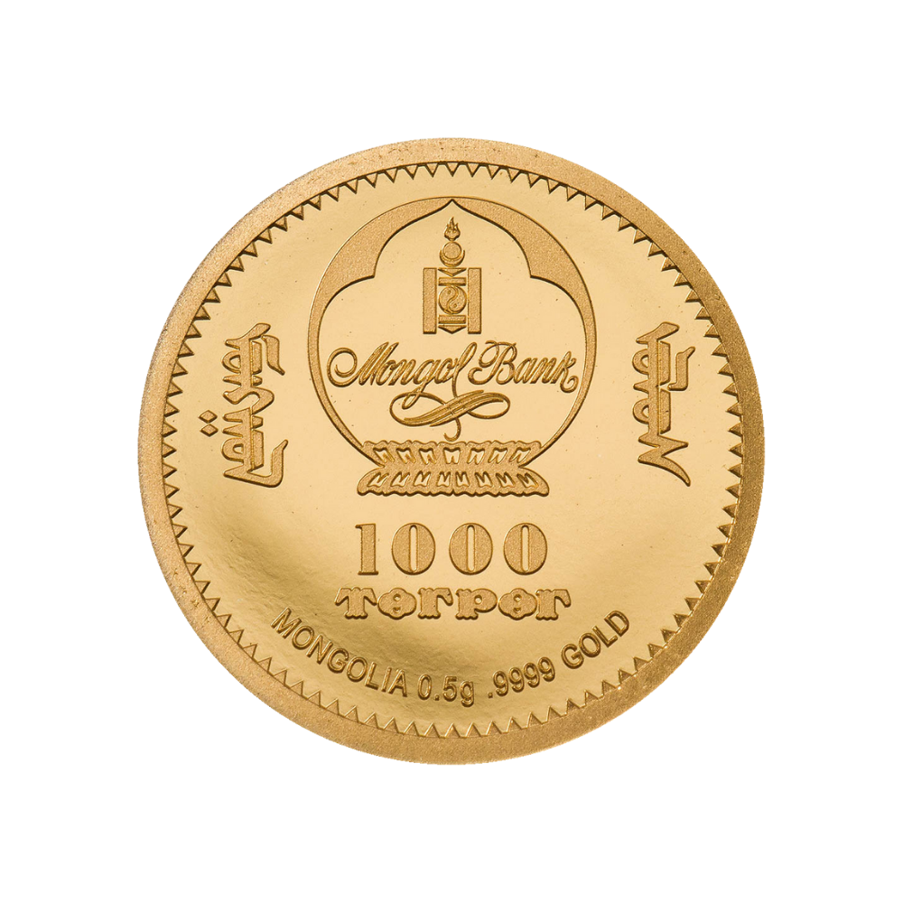 MOTHER TERESA Gold Coin 1000 Togrog Mongolia 2022