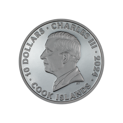MOTORBIKE Journey 2 Oz Silver Coin $10 Cook Islands 2024