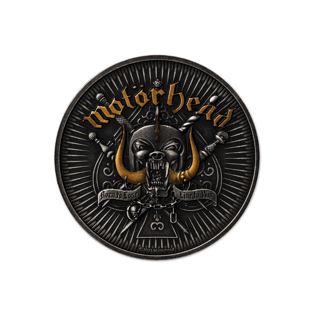 MOTORHEAD Band 1 Oz Silver Coin $5 Barbados 2024