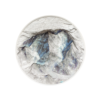 MOUNT EVEREST First Ascent 1 Kg Kilo Silver Coin $100 Cook Islands 2023