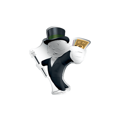 MR MONOPOLY 3 Oz Silver Coin $5 Samoa 2023