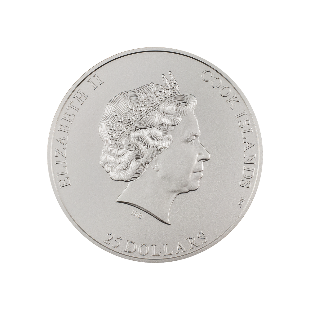 MT VINSON 7 Summits 5 Oz Silver Coin $25 Cook Islands 2022