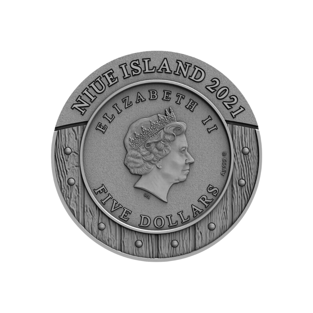 MULAN Woman Warrior III 2 Oz Silver Coin $5 Niue 2021