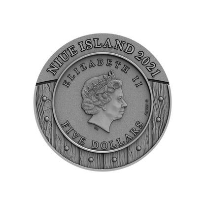 MULAN Woman Warrior III 2 Oz Silver Coin $5 Niue 2021