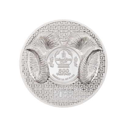 Magnificent Argali Wild Mongolia 1 Oz Silver Coin 2022