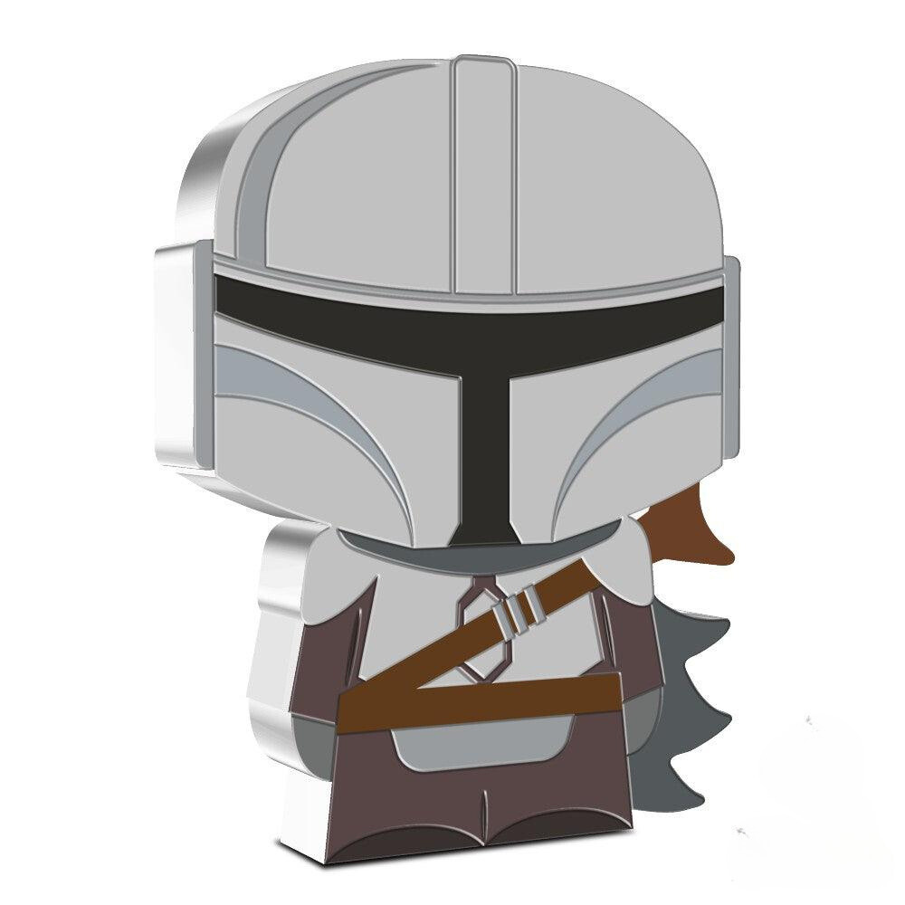 MANDALORIAN™ Star Wars Chibi 1 Oz Silver Coin $2 Niue 2021