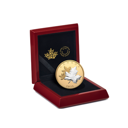 Maple Leaves in Motion 5 oz Fine Silver Coin Canada 2025