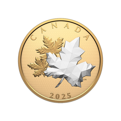 Maple Leaves in Motion 5 oz Fine Silver Coin Canada 2025