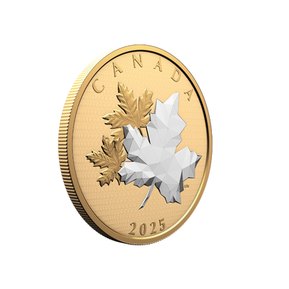 Maple Leaves in Motion 5 oz Fine Silver Coin Canada 2025