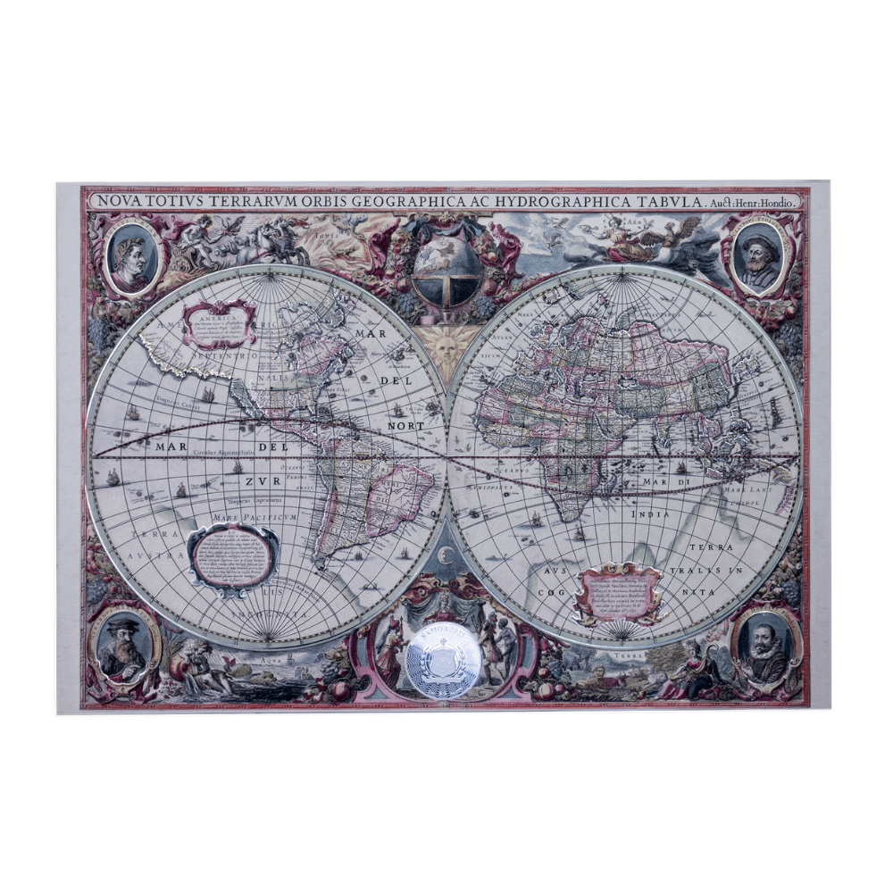 Mapping History 17th Century 1 Oz Silver Coin 2027 MDM