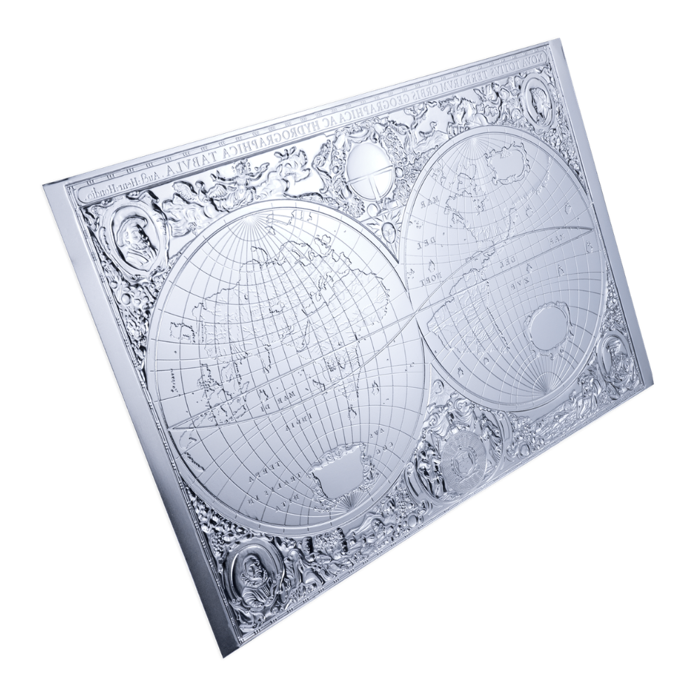 Mapping History 17th Century 1 Oz Silver Coin 2027 MDM