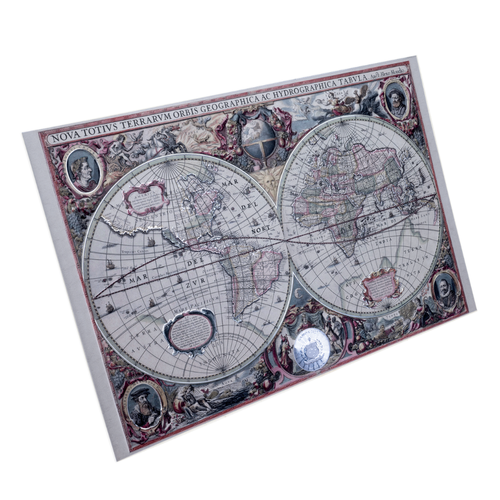 Mapping History 17th Century 1 Oz Silver Coin 2027 MDM