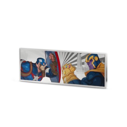 Captain America VS Thanos Marvel 3 Oz Silver Coin $5 Niue 2025 - PARTHAVA COIN