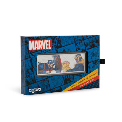 Captain America VS Thanos Marvel 3 Oz Silver Coin $5 Niue 2025 - PARTHAVA COIN