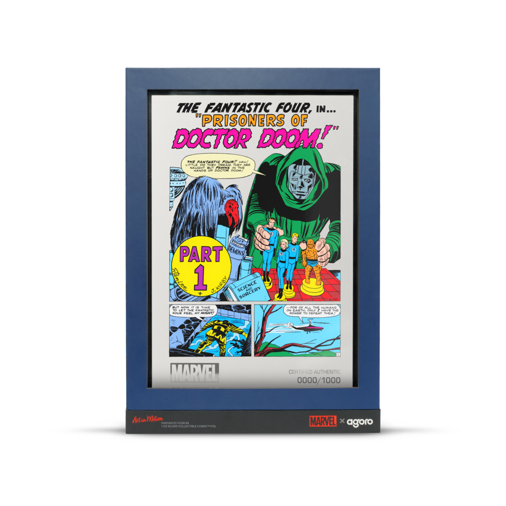 COMIX™ Marvel Fantastic Four #5 Pure Silver Foil AGORO
