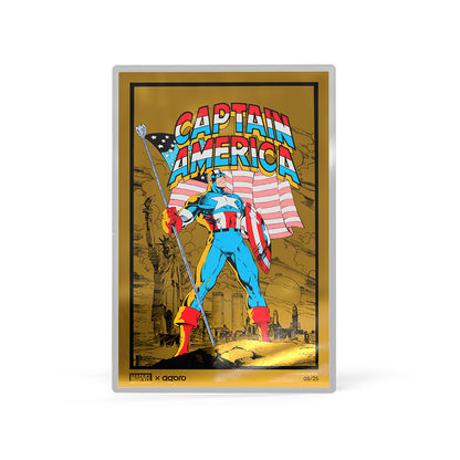Marvel Captain America: American Hero Silver Collectible Foil Agoro
