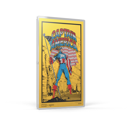 Marvel Captain America: American Hero Silver Collectible Foil Agoro