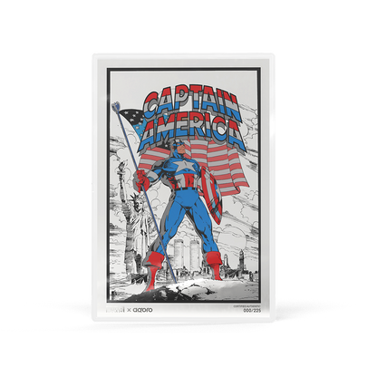 Marvel Captain America: American Hero Silver Collectible Foil Agoro
