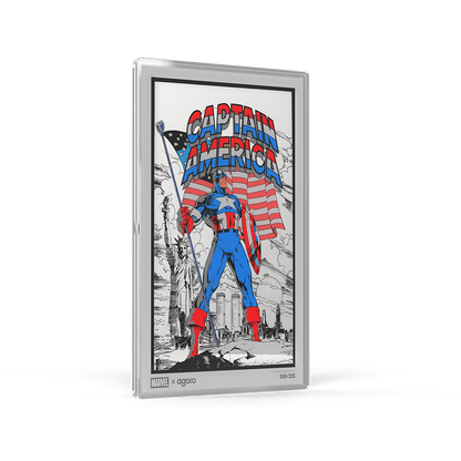 Marvel Captain America: American Hero Silver Collectible Foil Agoro