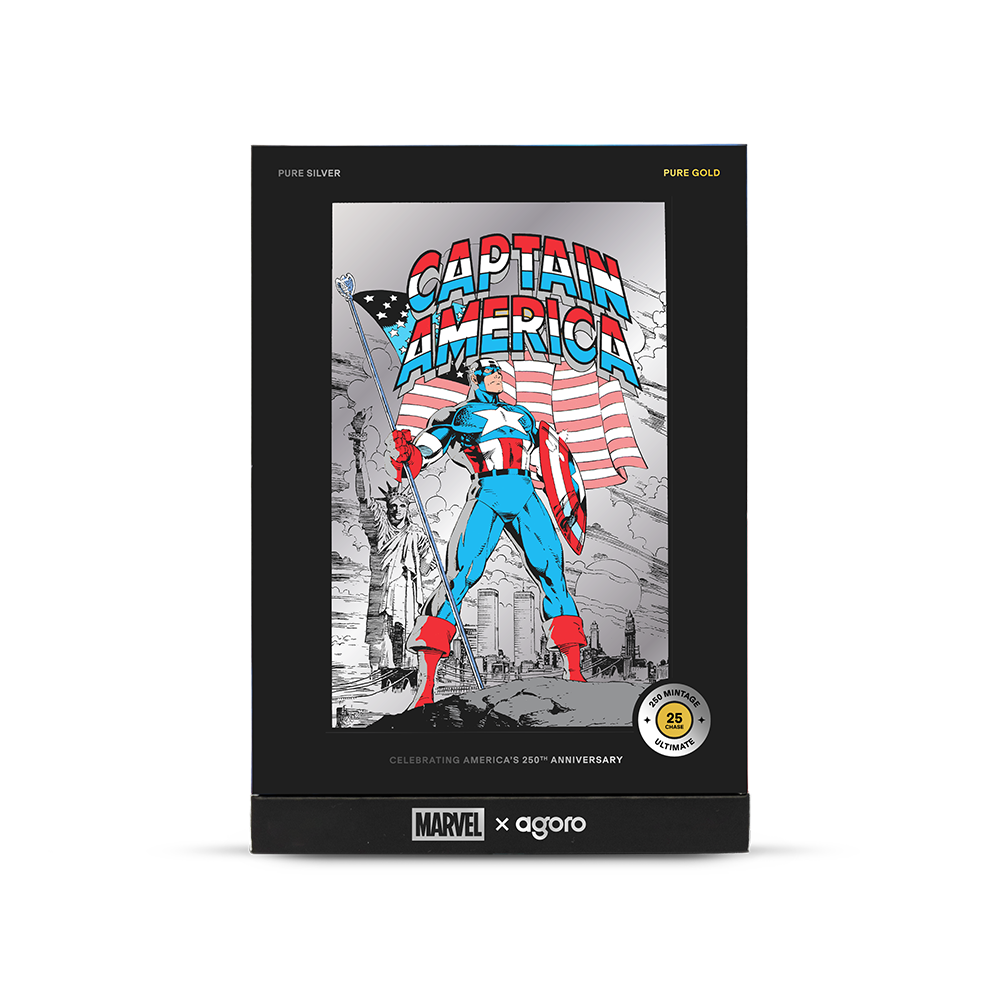 Marvel Captain America: American Hero Silver Collectible Foil Agoro