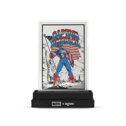 Marvel Captain America: American Hero Silver Collectible Foil Agoro