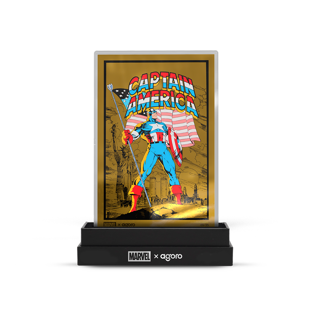 Marvel Captain America: American Hero Silver Collectible Foil Agoro