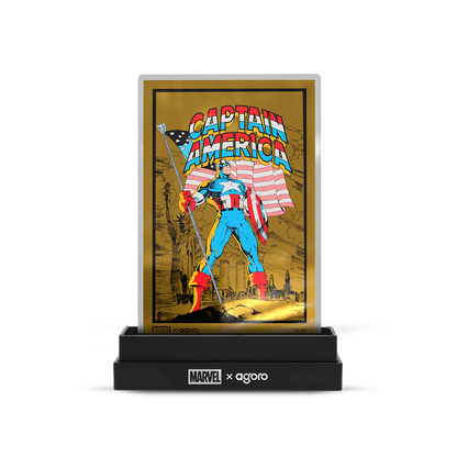 Marvel Captain America: American Hero Silver Collectible Foil Agoro