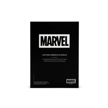 Marvel Captain America's Shield 1 kg Silver Collectible AGORO