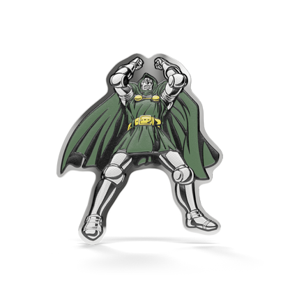 Marvel Doctor Doom, Master of Menace! 1/2 oz Silver Collectible Agoro