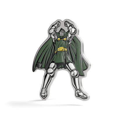 Marvel Doctor Doom, Master of Menace! 1/2 oz Silver Collectible Agoro