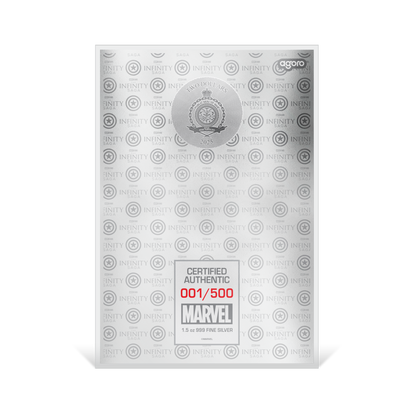 CAPTAIN AMERICA Infinity Saga Foil Silver Note $2 Niue 2025 - PARTHAVA COIN