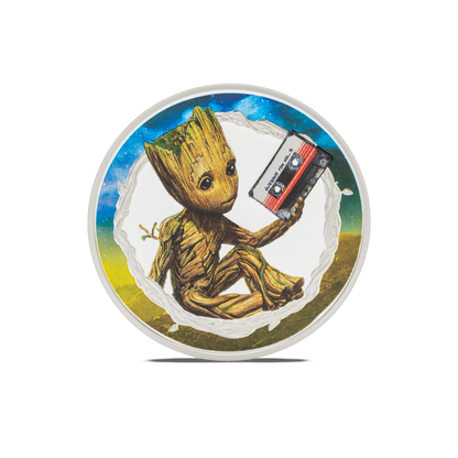 GROOT Marvel 1 Oz Silver Coin $2 Niue 2025