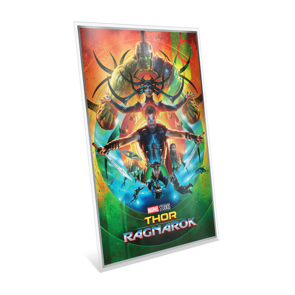 Marvel The Infinity Saga Phase Three Thor Ragnarok Silver Collectible Foil AGORO