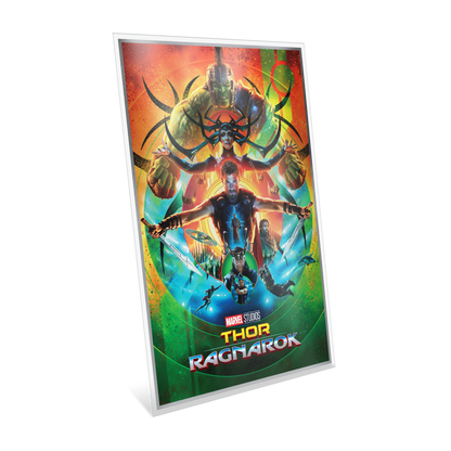 Marvel The Infinity Saga Phase Three Thor Ragnarok Silver Collectible Foil AGORO