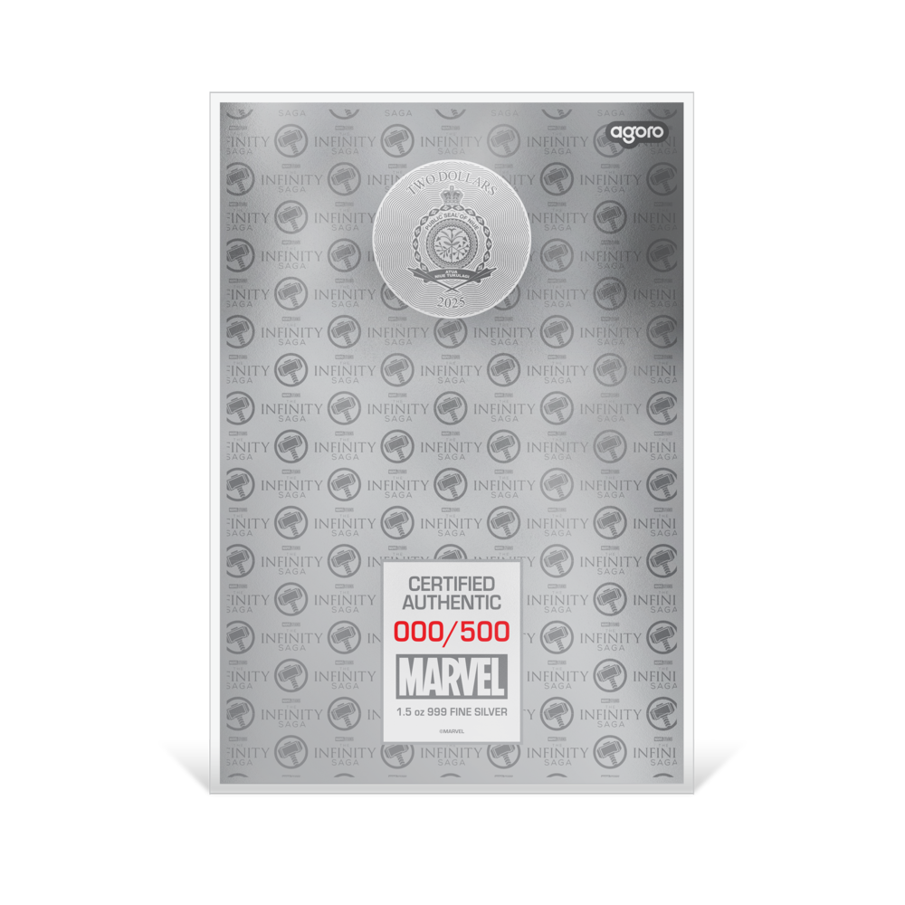 Marvel The Infinity Saga Phase Three Thor Ragnarok Silver Collectible Foil AGORO