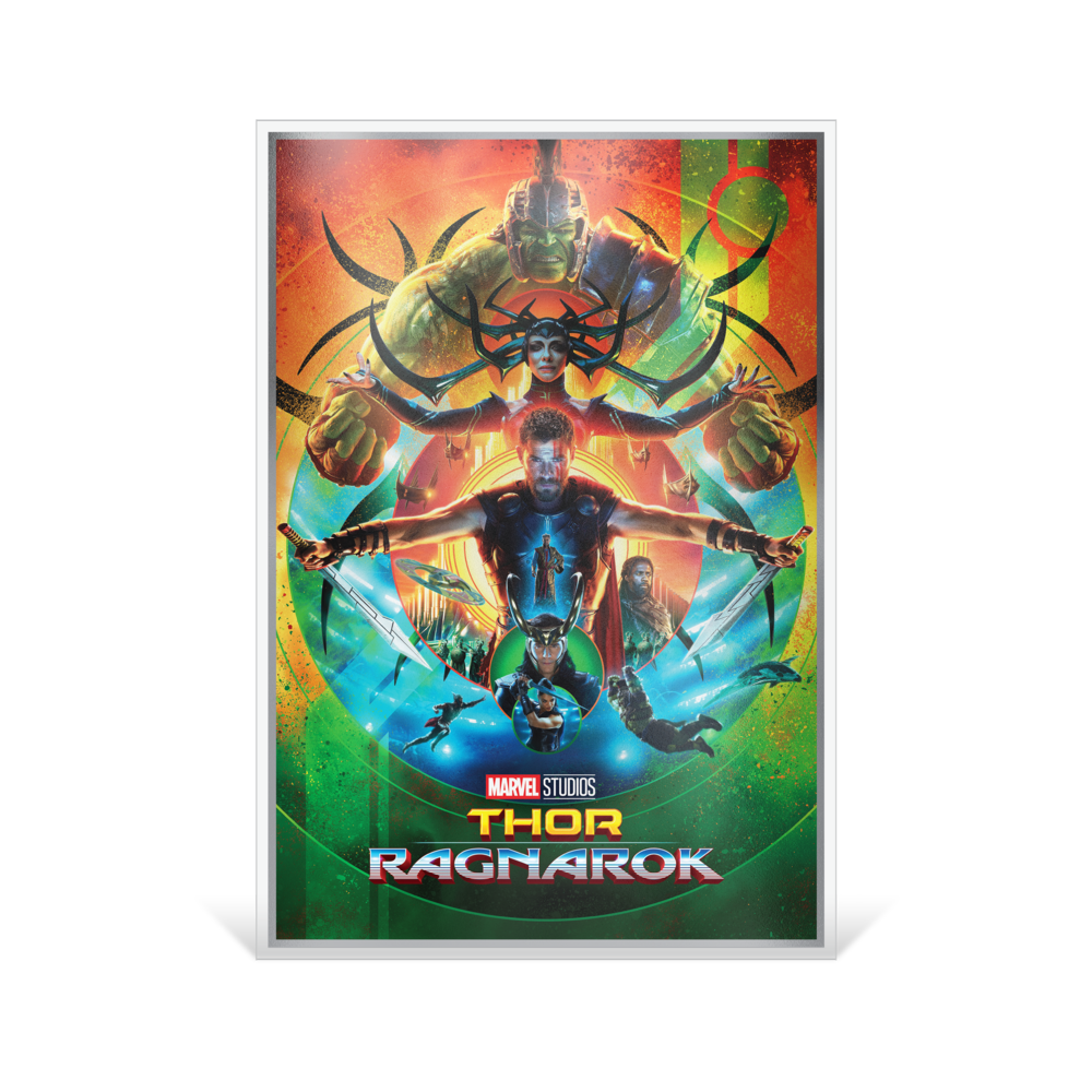 Marvel The Infinity Saga Phase Three Thor Ragnarok Silver Collectible Foil AGORO