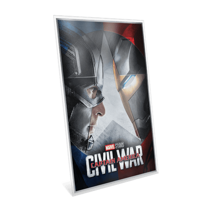 Marvel The Infinity Saga Phase Three Captain America: Civil War Silver Collectible Foil reverse oblique agoro