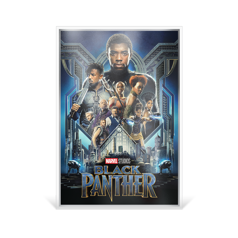 Marvel The Infinity Saga Phase Three Black Panther Silver Collectible Foil Agoro