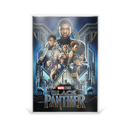 Marvel The Infinity Saga Phase Three Black Panther Silver Collectible Foil Agoro